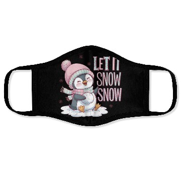 Discover Let It Snow Snow, Christmas Snowman Face Masks
