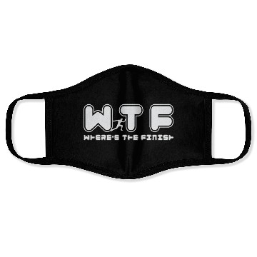 Discover Wtf Wheres The Finish Funny Running Face Masks