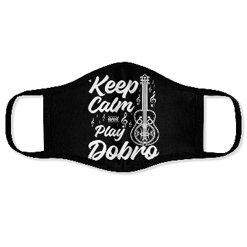 Discover Keep calm and play Dobro Face Masks