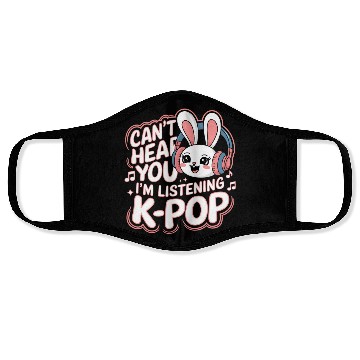 Discover Can't Hear You K-Pop Bunny Face Masks