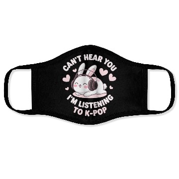 Discover Can't Hear You K-Pop Bunny Face Masks