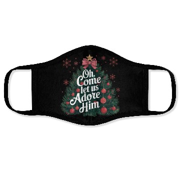 Discover Christmas Tree, Merry Christmas Face Masks