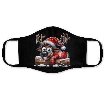 Discover Christmas Merry Christmas For Gift Reindeer Face Masks