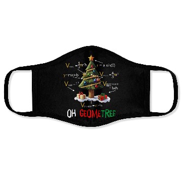 Discover Oh Geometree Christmas Tree Geometry Math Teacher Face Masks