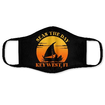Discover Sunshine-State Florida SEAS DAY KEY-WEST, FL Face Masks