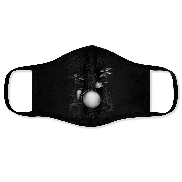 Discover Skeleton Beat: Funny Cowboy Skeleton Playing Drums Face Masks