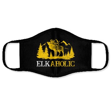 Discover Elk Hunting Elkaholic Hunters Face Masks