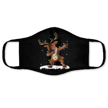 Discover Funny Christmas Dabbing Reindeer Xmas Deer Face Masks