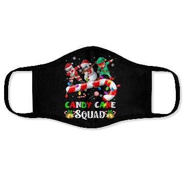 Discover Dabbing Santa Elf Snowman Candy Cane Christmas Face Masks