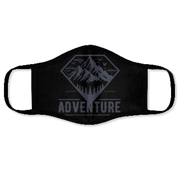 Discover Modern Geometric Nature Mountains Adventure Face Masks