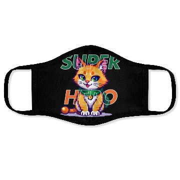 Discover SUPER HERO CAT Face Masks