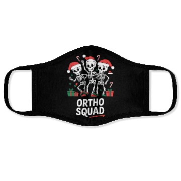 Discover Ortho Squad Holiday Skeleton Dance Art Face Masks