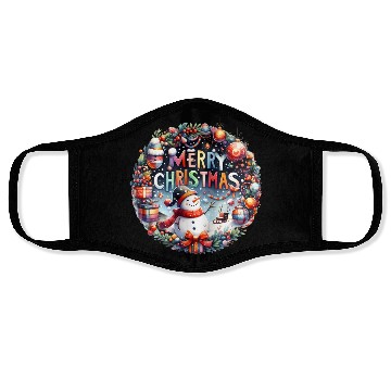 Discover Merry Christmas, Christmas Vintage Face Masks