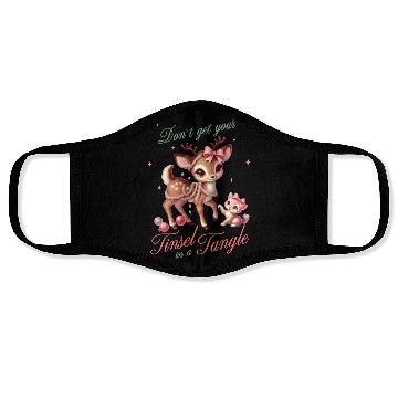 Discover Don t Get Your Tinsel in a Tangle, Merry Christmas Face Masks