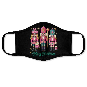 Discover Glitter Nutcracker Friends, Merry Christmas Face Masks
