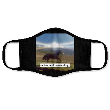 Discover horse switzerland no wedding Face Masks