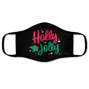 Discover Christmas Holly Jolly Face Masks