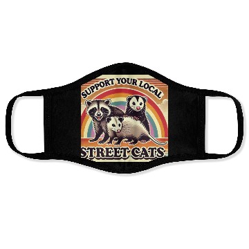 Discover Support Your Local Street Cats Face Masks