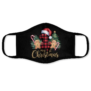 Discover Merry Christmas, Christmas Vintage Face Masks