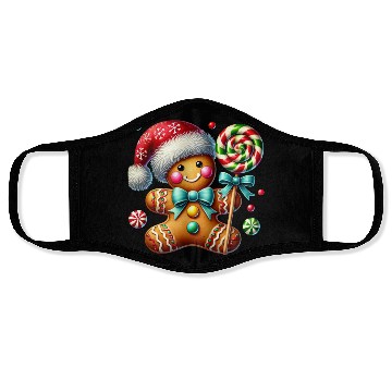 Discover Gingerbread Christmas, Merry Christmas, Candy Face Masks