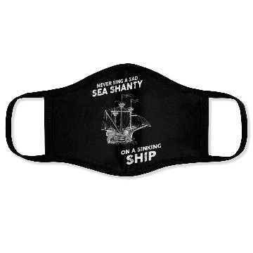 Discover Sailor Meme Pirate Ship Ocean Sailing Face Masks