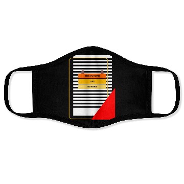 Discover FUTURE LIFE IS HERE Face Masks