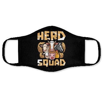 Discover Livestock Farmer Squad Face Masks