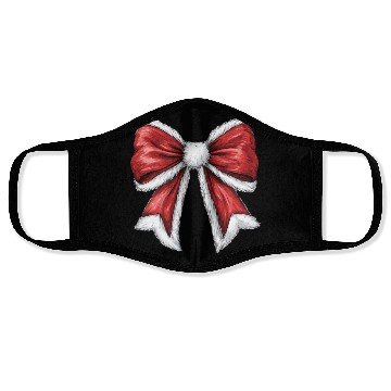Discover Christmas Bow, Merry Christmas Face Masks