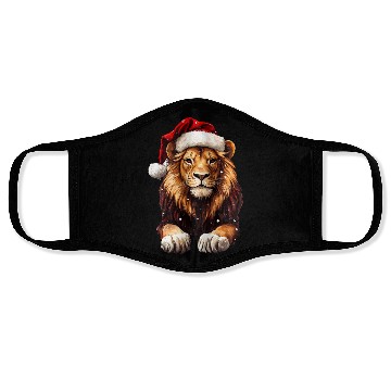 Discover Lions Christmas Face Masks