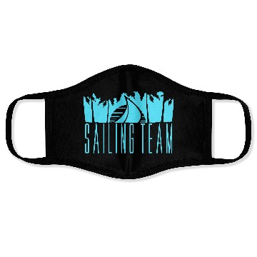 Discover Sailing Team Ship Sun Palm Trees Sunset Sunrise Face Masks