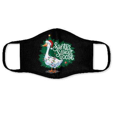 Discover Santa s silliest goose Funny Christmas Family Face Masks