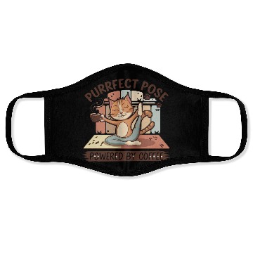 Discover yoga pose powered by coffee Face Masks