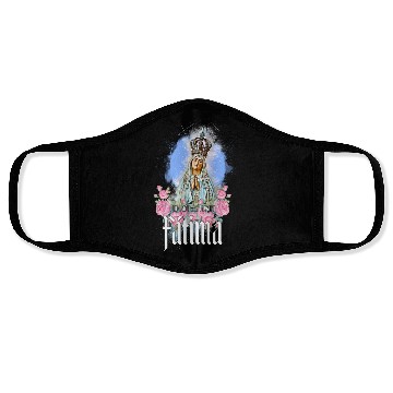 Discover Our Lady of the Rosary of Fátima - Portugal Face Masks