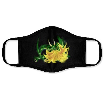 Discover Green Dragon Face Masks
