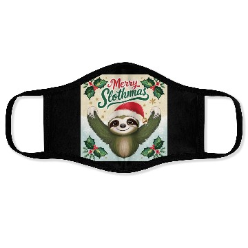 Discover Merry Sloath christmas Face Masks