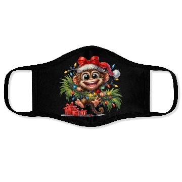 Discover Christmas Merry Christmas For Gift Monkey Face Masks