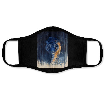 Discover Majestic Tiger in the Bamboo Forest Face Masks