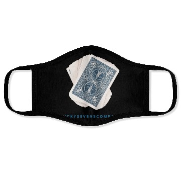 Discover Blue Deck Design Face Masks