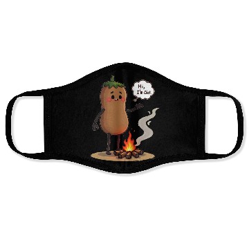 Discover Chestnuts Roasting Christmas Cartoon Face Masks