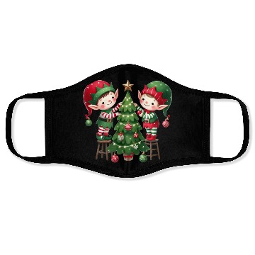 Discover Merry christmas, Christmas Retro Face Masks