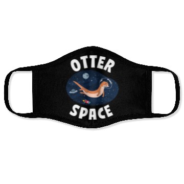 Discover Otter Pun Space Science Astronaut Face Masks