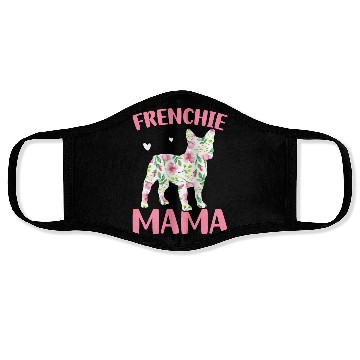 Discover Bulldog Lover French Dog Mama Frenchie Mama Face Masks