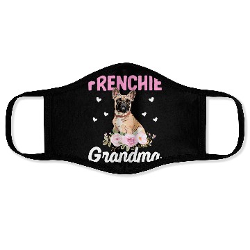 Discover Bulldog Lover French Bulldogs Grandma Frenchie Gra Face Masks