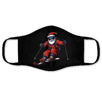 Discover Skier Christmas Face Masks