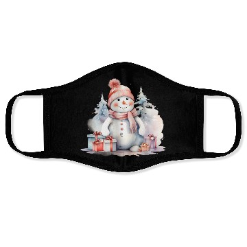 Discover Snowman Christmas, Merry Christmas Face Masks