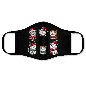 Discover Meowy Christmas Face Masks