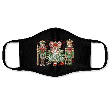 Discover Green Floral Nutcrackers Face Masks