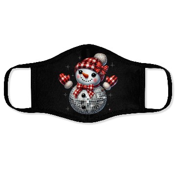 Discover Christmas Disco Snowman Face Masks