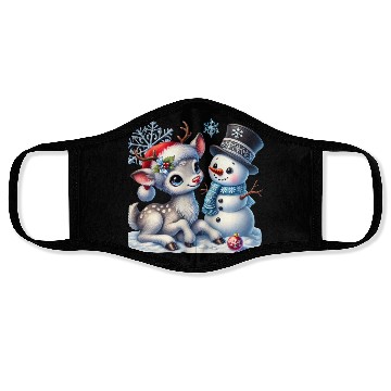 Discover Snowman Christmas, Merry Christmas Face Masks