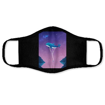 Discover Whale's Dance in the Galaxy Face Masks